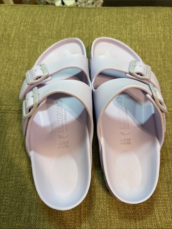 Birkenstock Shoes - Birkenstock Arizona EVA Sandals in light purple